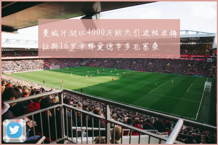 曼城计划以4000万欧元引进帕尔梅拉斯16岁中锋爱德华多孔塞桑